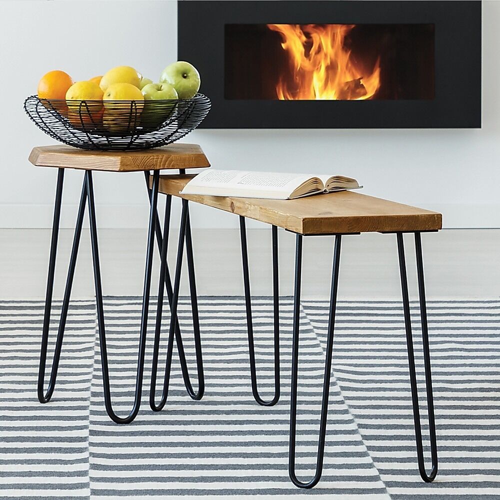 Set of 4 Industrial Retro Hairpin Table Legs 12mm Steel Bench Desk Price
