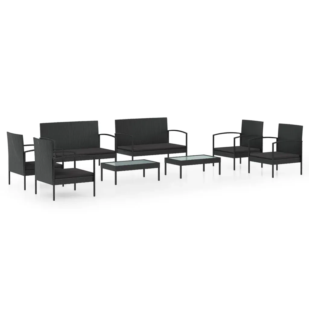 Garden Lounge Set with Cushions Poly Rattan Price