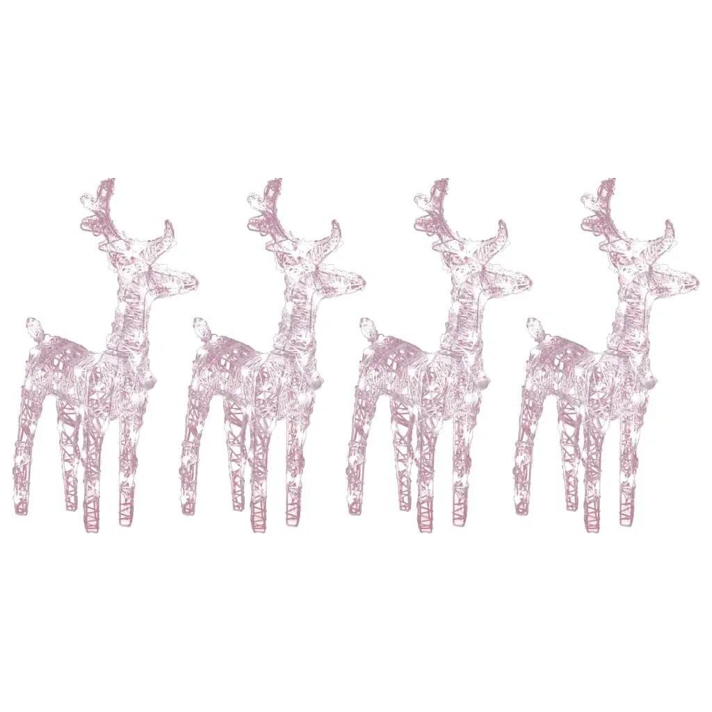 Christmas Reindeers 80 LEDs Acrylic Price