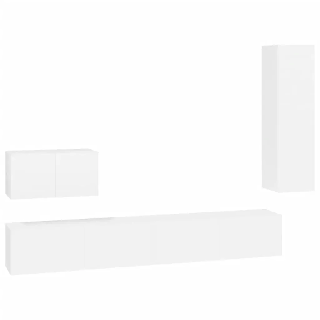 Hemet 4 Piece TV Cabinet Set Engineered Wood Price