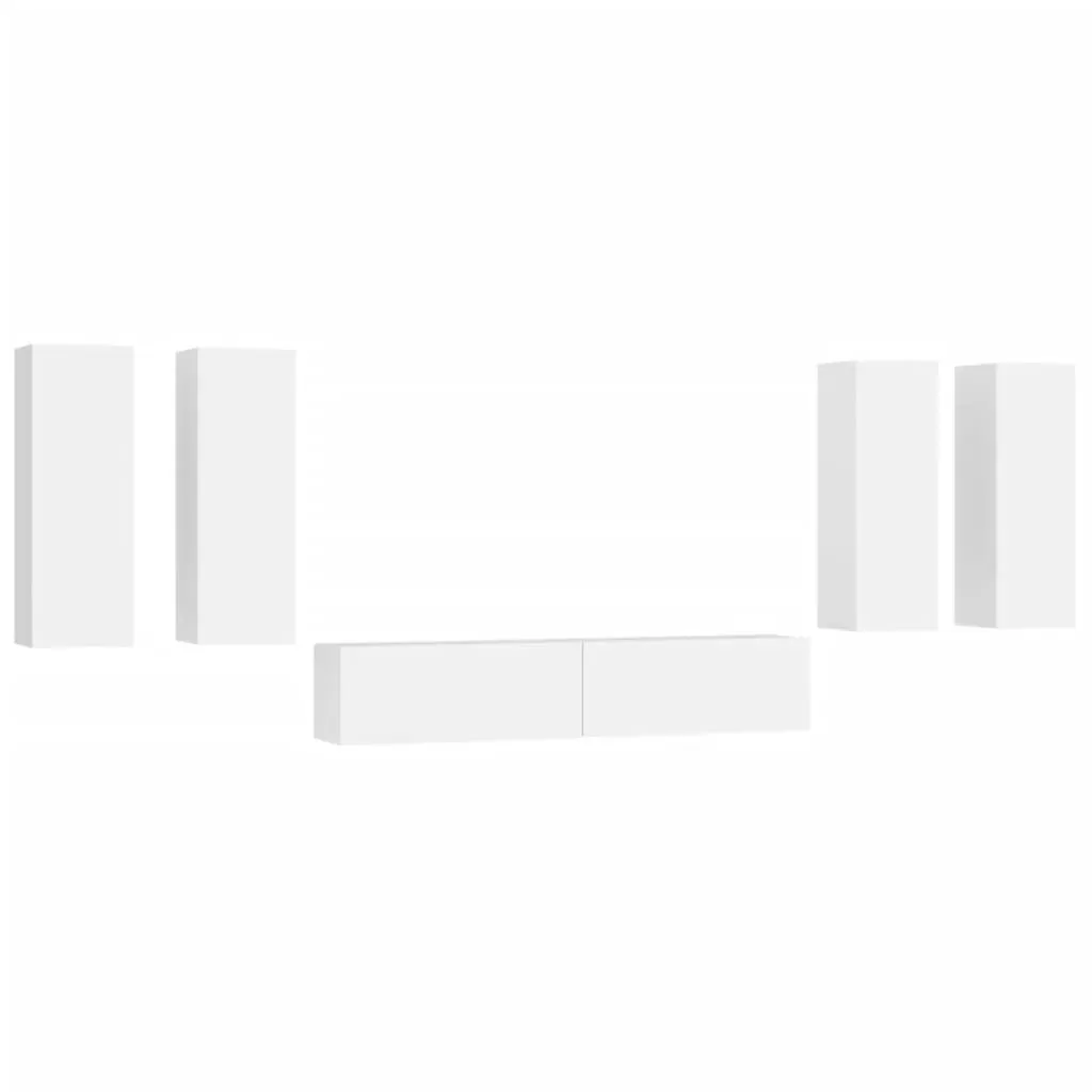 Cusseta 6 Piece TV Cabinet Set Engineered Wood Price