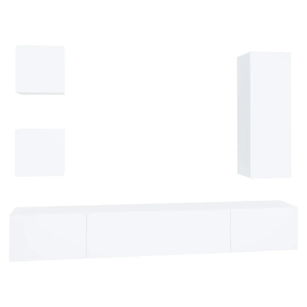 Edgemere 5 Piece TV Cabinet Set Engineered Wood Price