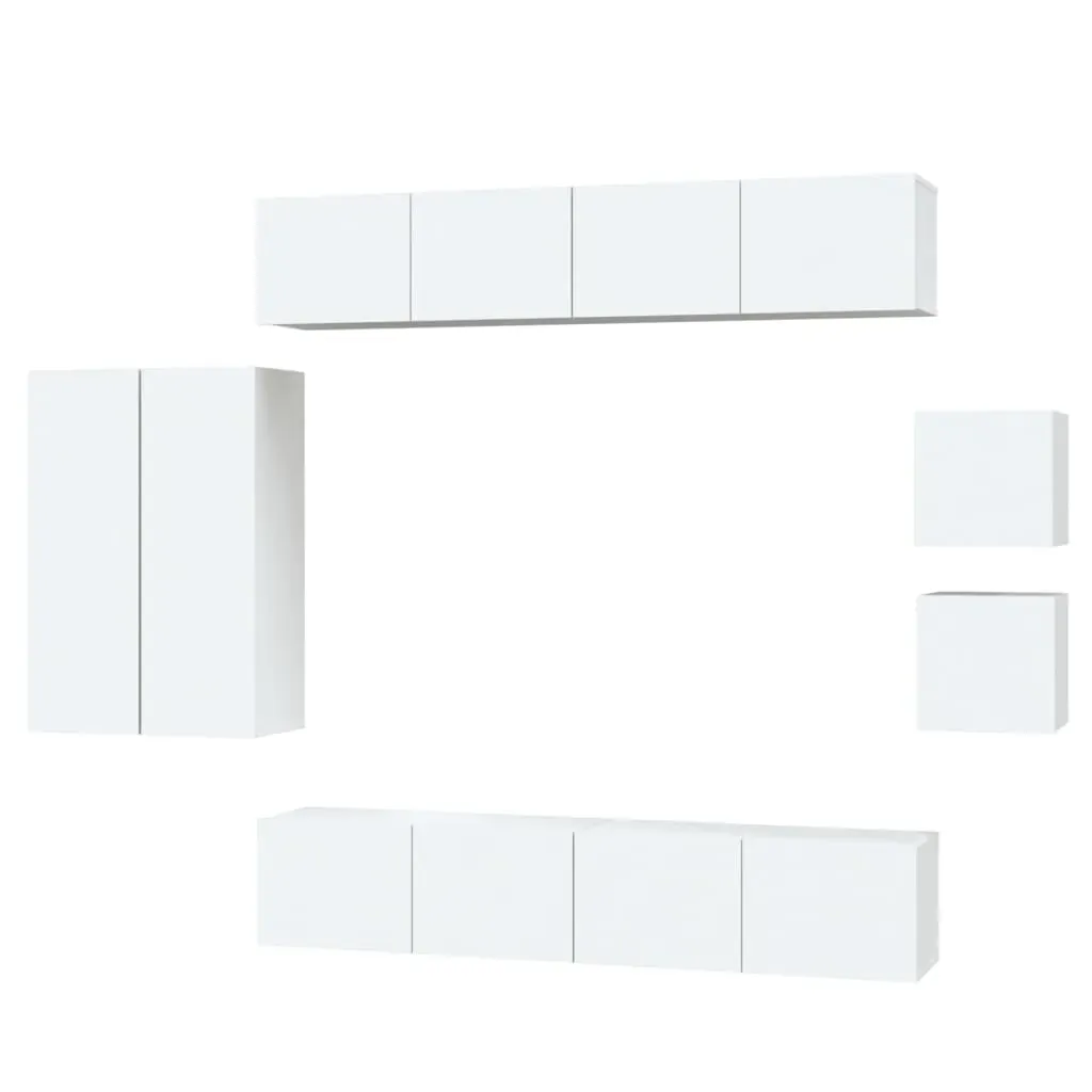 Bruno 8 Piece TV Cabinet Set Engineered Wood Price