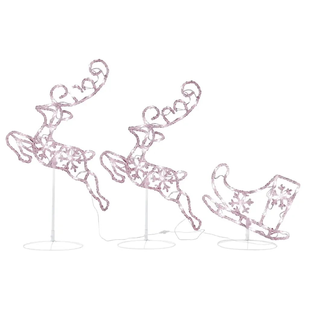Acrylic Christmas Flying Reindeer&Sleigh 260x21x87cm Price
