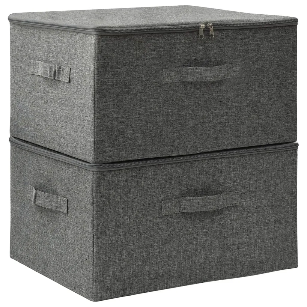 Storage Boxes 2 pcs Fabric 43x34x23 cm Price