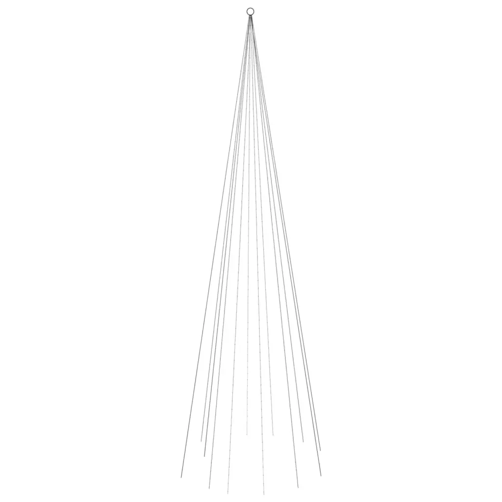 Christmas Tree on Flagpole Warm White LEDs Price