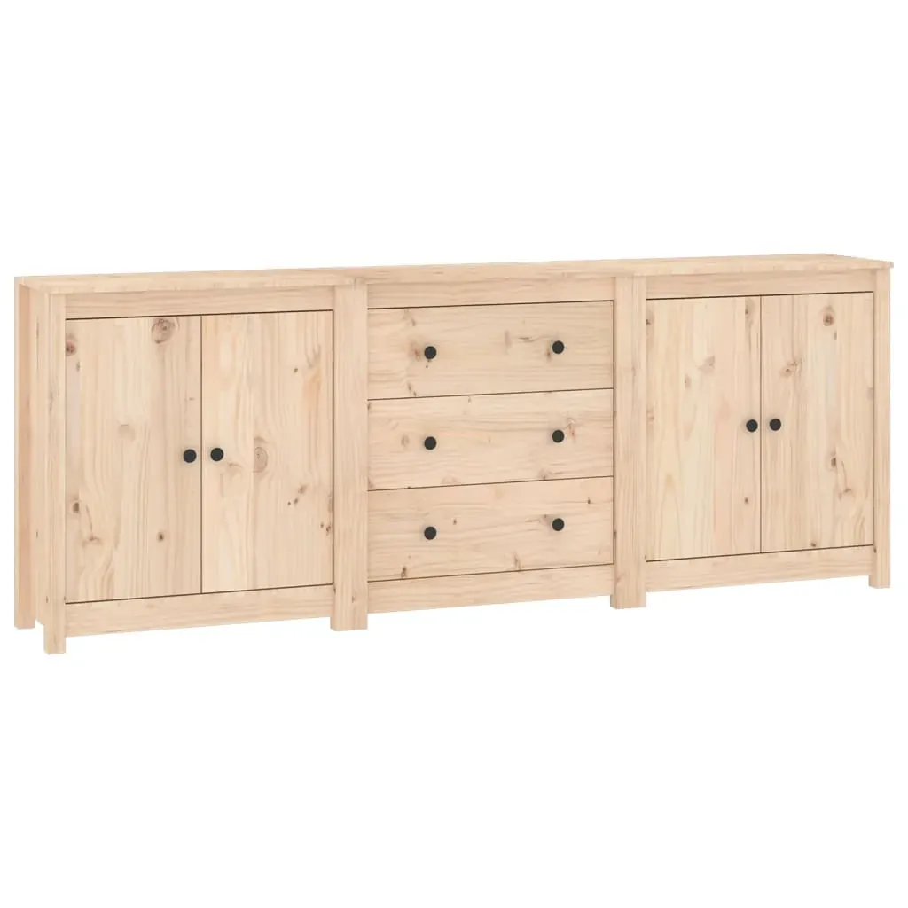 Sideboard 210x35x80 cm Solid Wood Pine Price