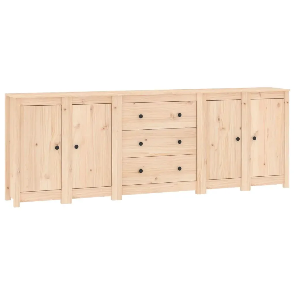 Sideboard 230x35x80 cm Solid Wood Pine Price