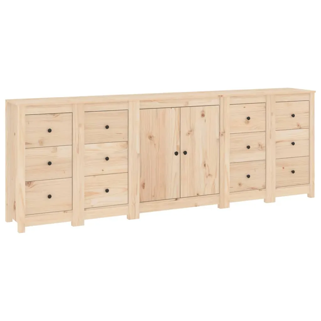 Sideboard 230x35x80 cm Solid Wood Pine Price