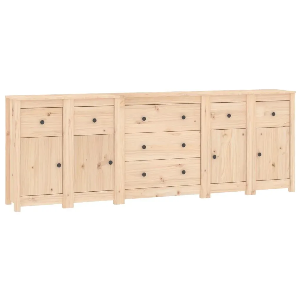 Sideboard 230x35x80 cm Solid Wood Pine Price