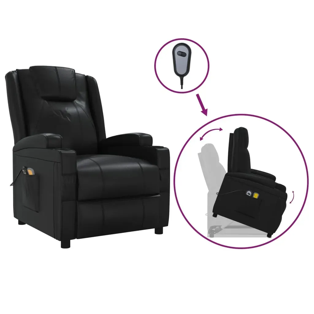 Stand up Massage Reclining Chair Faux Leather Price