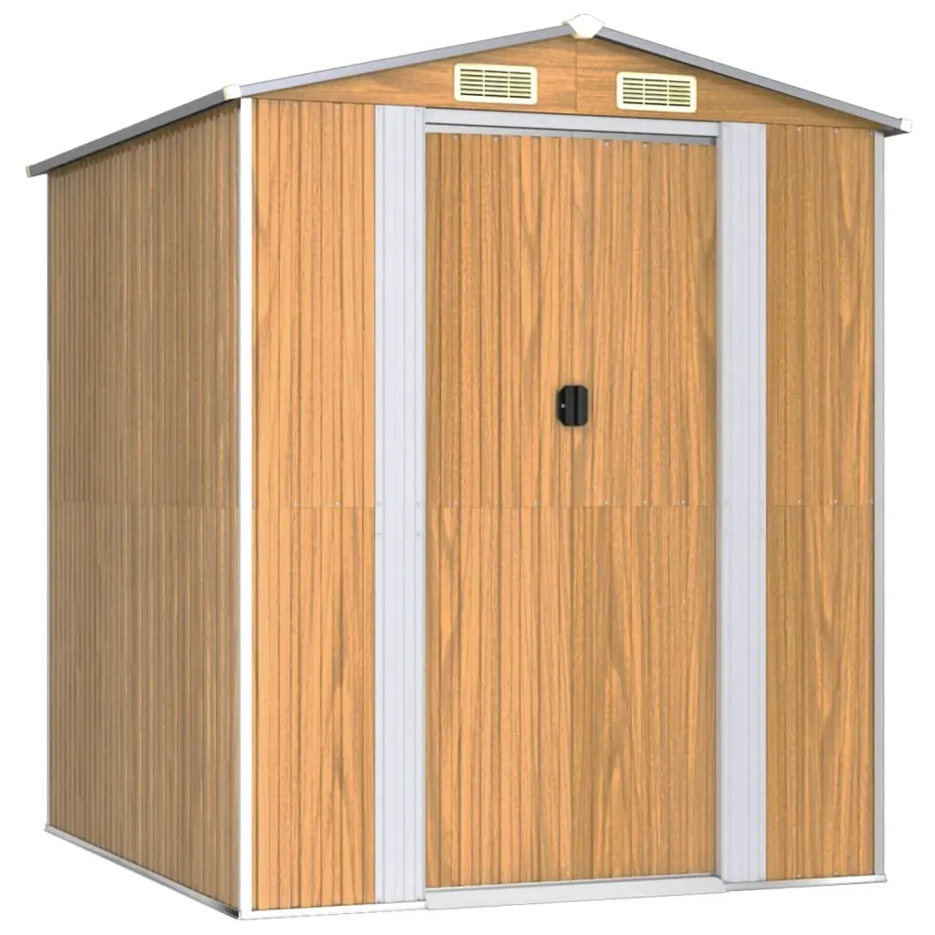 Garden Shed Light Brown Galvanised Steel Price
