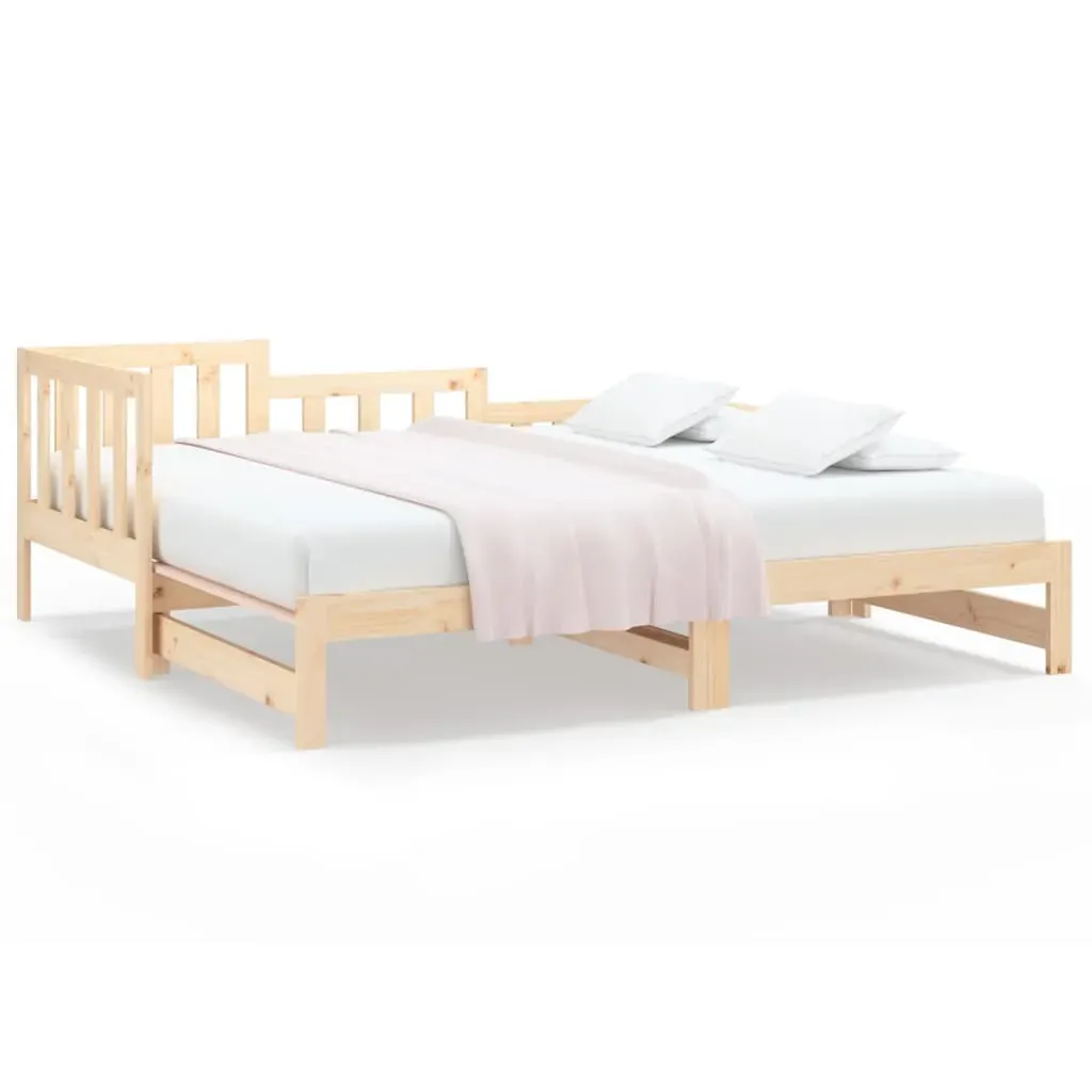 Buckhurst Pull-out Day Bed 2x(90x190) cm Solid Wood Pine Price
