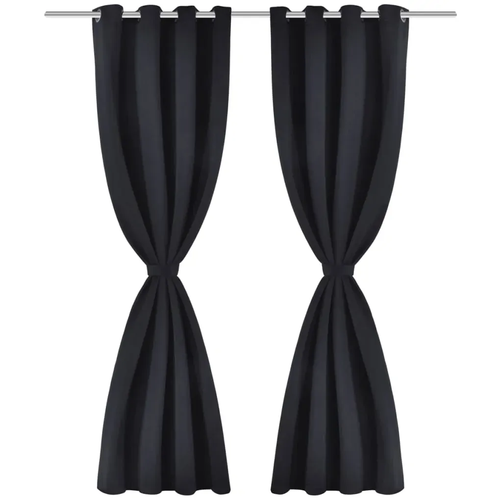 2 pcs Blackout Curtains with Metal Rings 135 x 245 cm Price