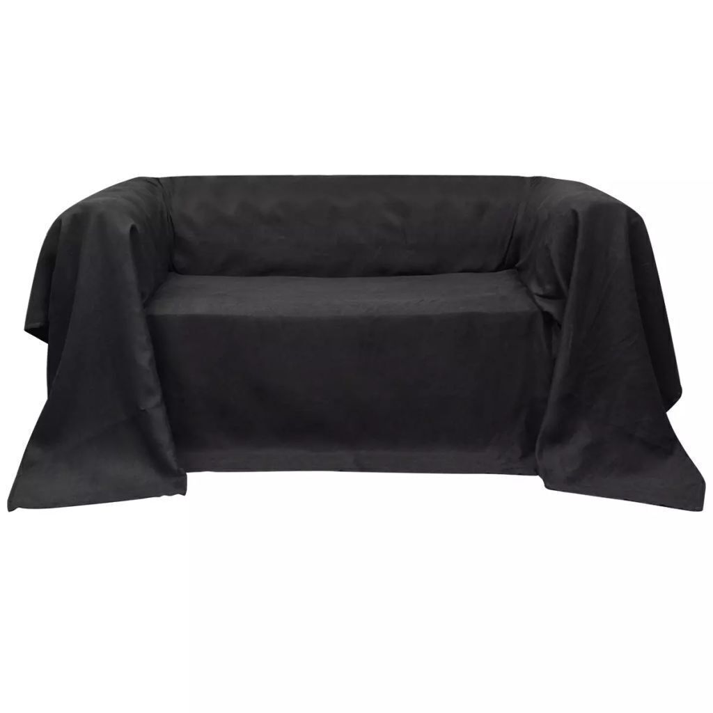 Micro-suede Couch Slipcover Brown Price