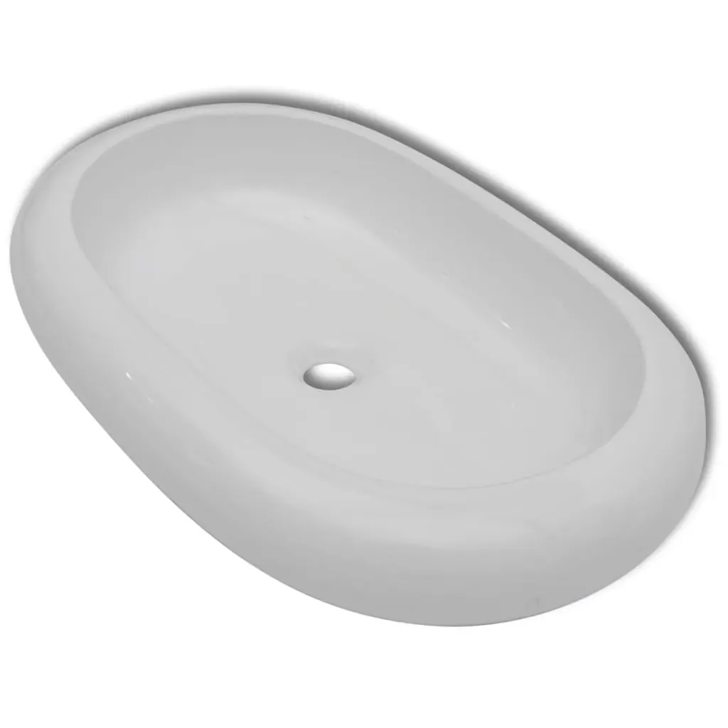 Luxury Ceramic Basin Oval-shaped Sink 63 x 42 cm Price