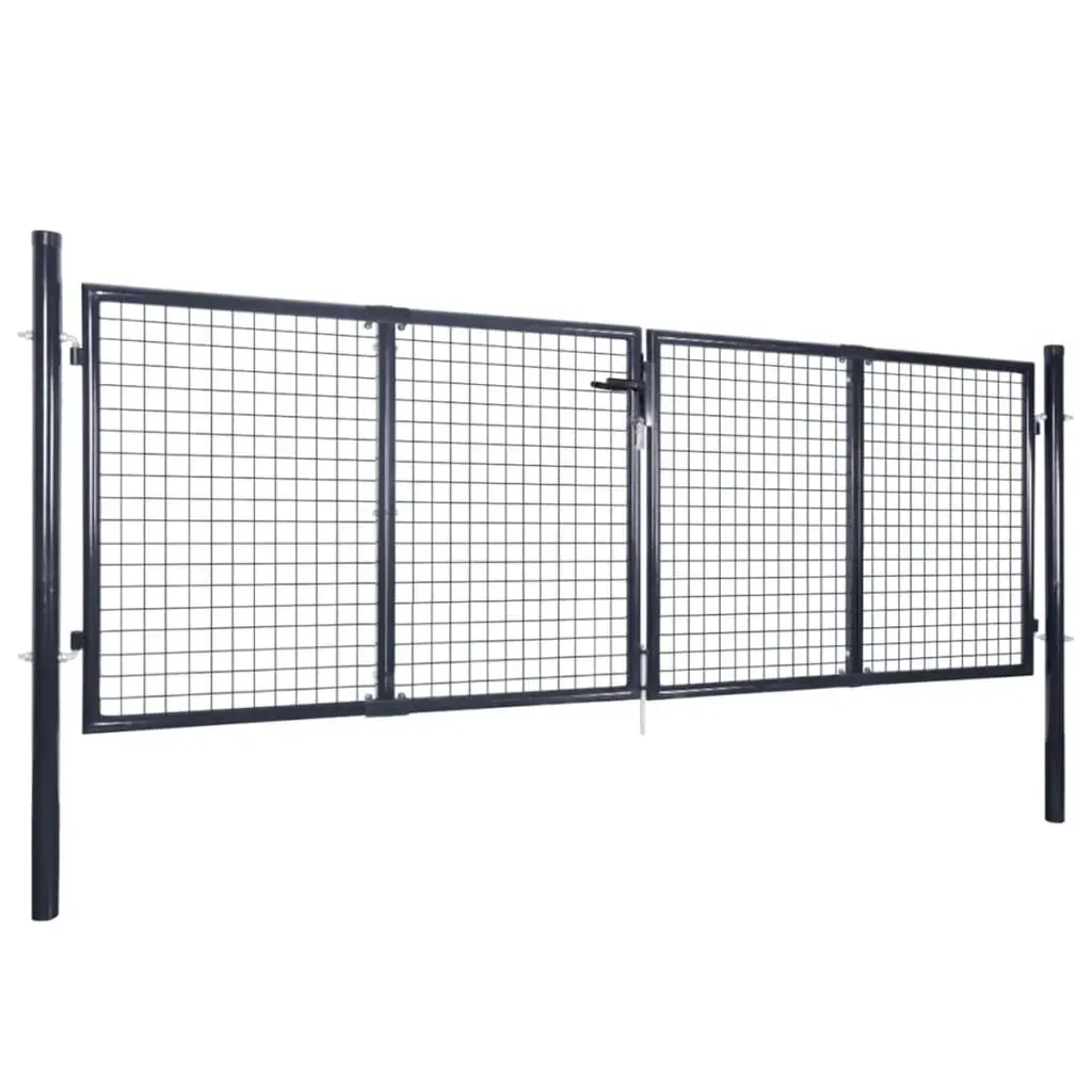Mesh Garden Gate Galvanised Steel Grey Price