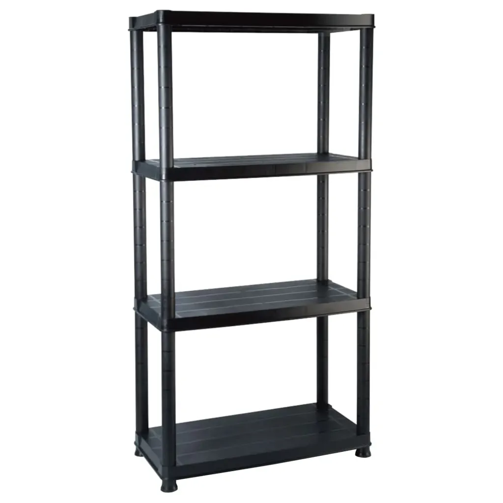 Storage Shelf Black Plastic Price