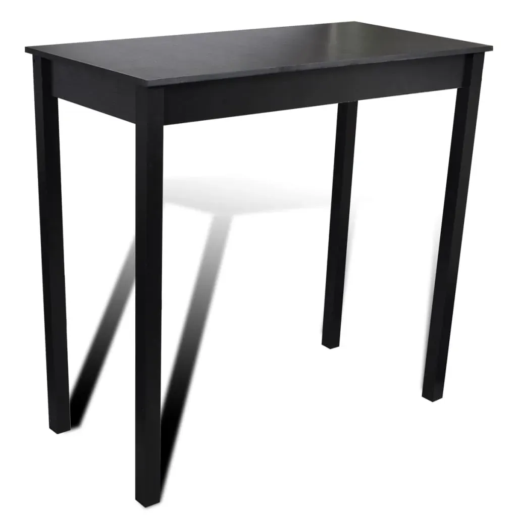 Bar Table with Bar Chairs Black Price