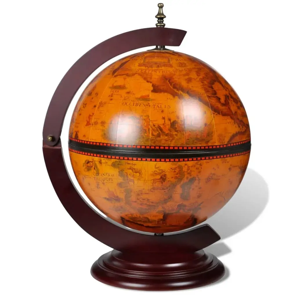 Tabletop Globe Bar Wine Stand Eucalyptus Wood Price