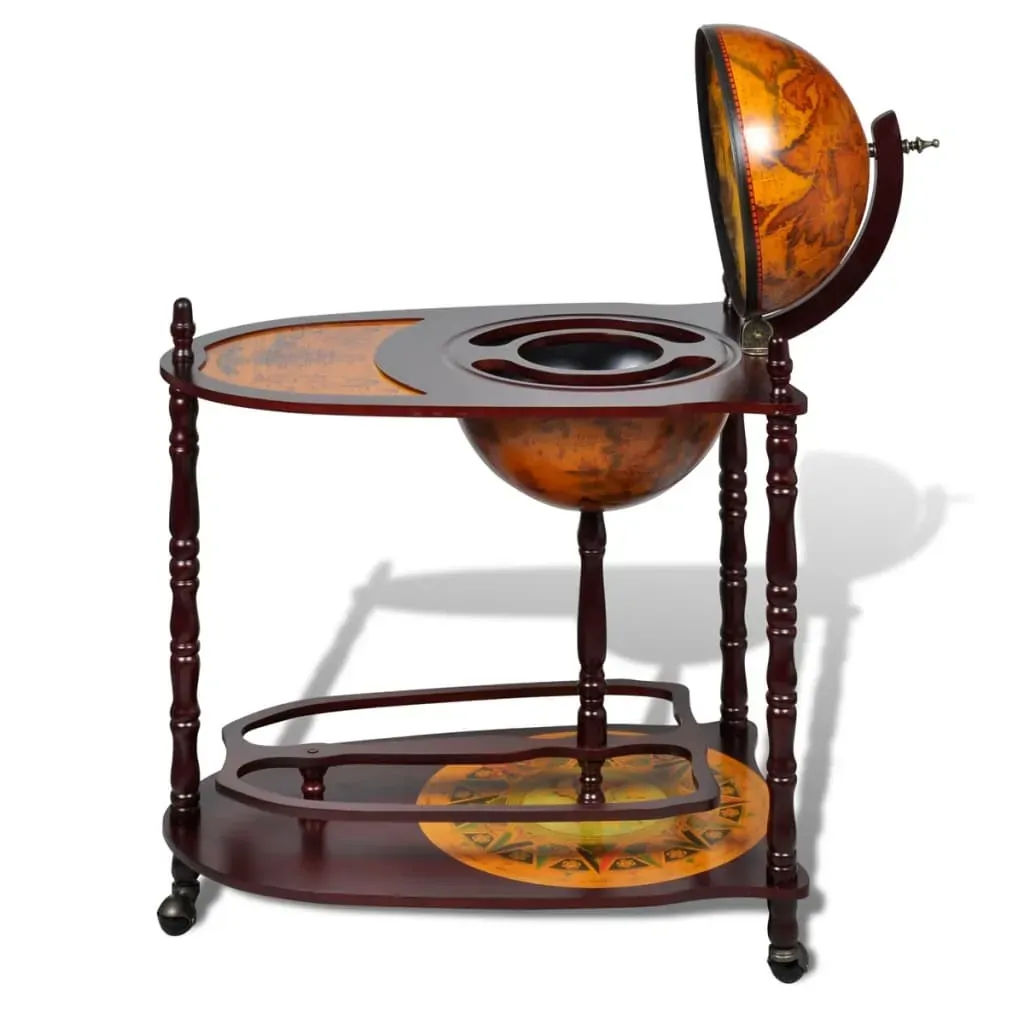 Globe Bar Wine Stand Eucalyptus Wood Freestanding Price