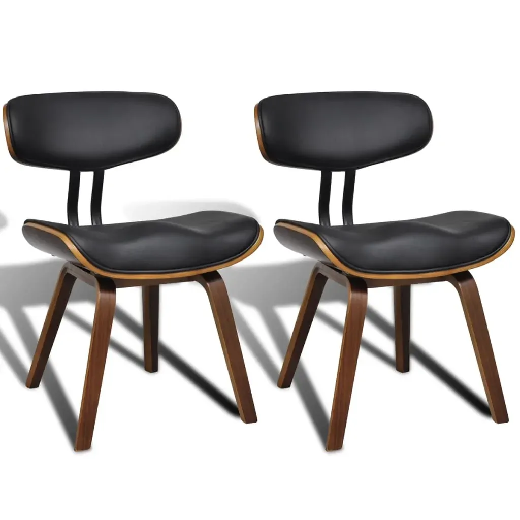 Dining Chairs Bent Wood and Faux Leather Price