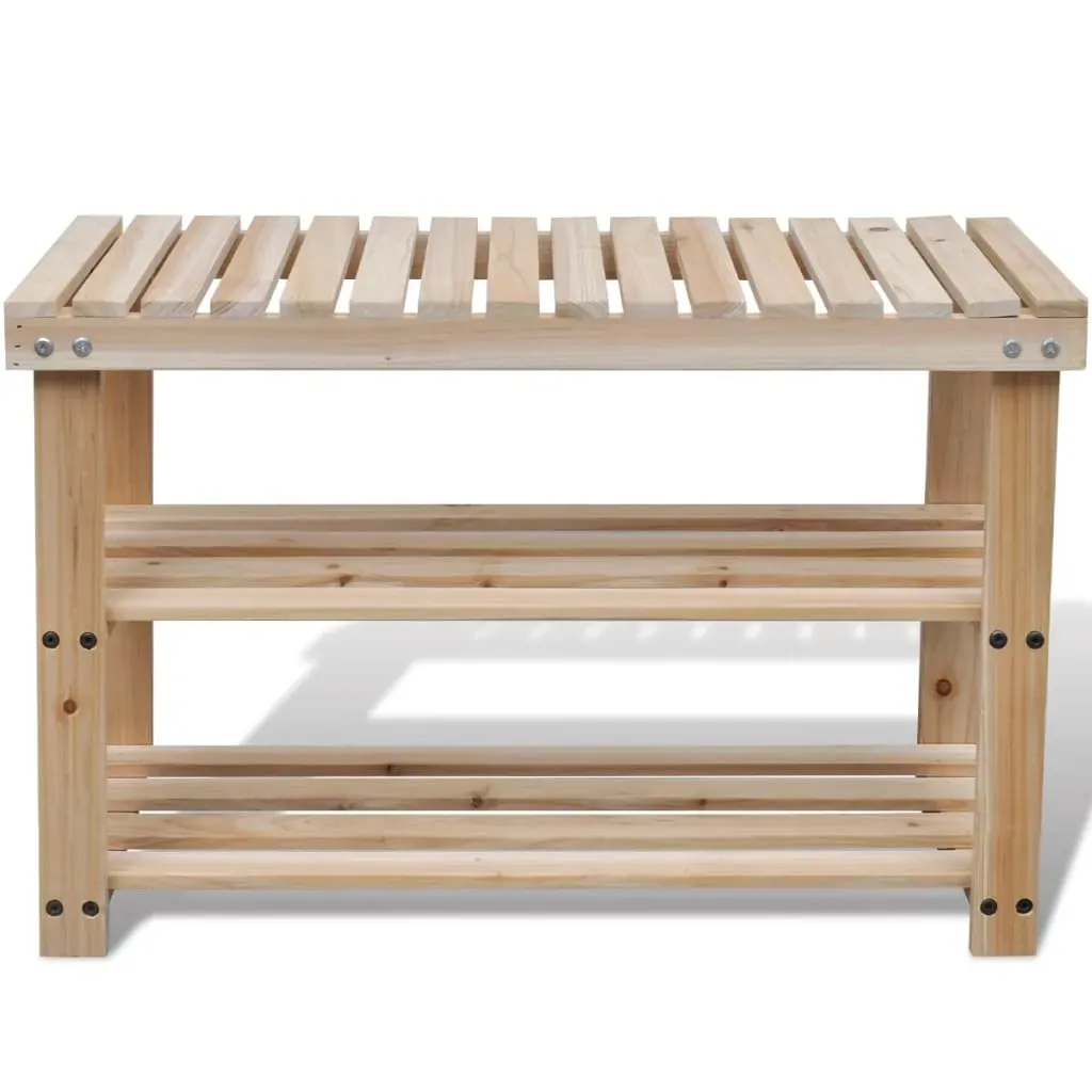 2-in-1 Wooden Shoe Rack With Bench Top Durable Price