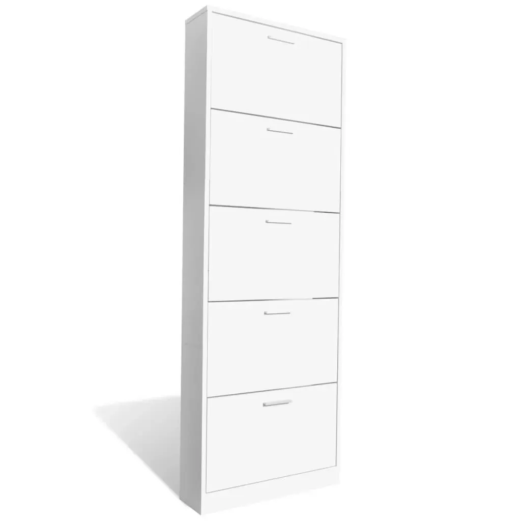 Wooden Shoe Cabinet with 5 Compartments Price