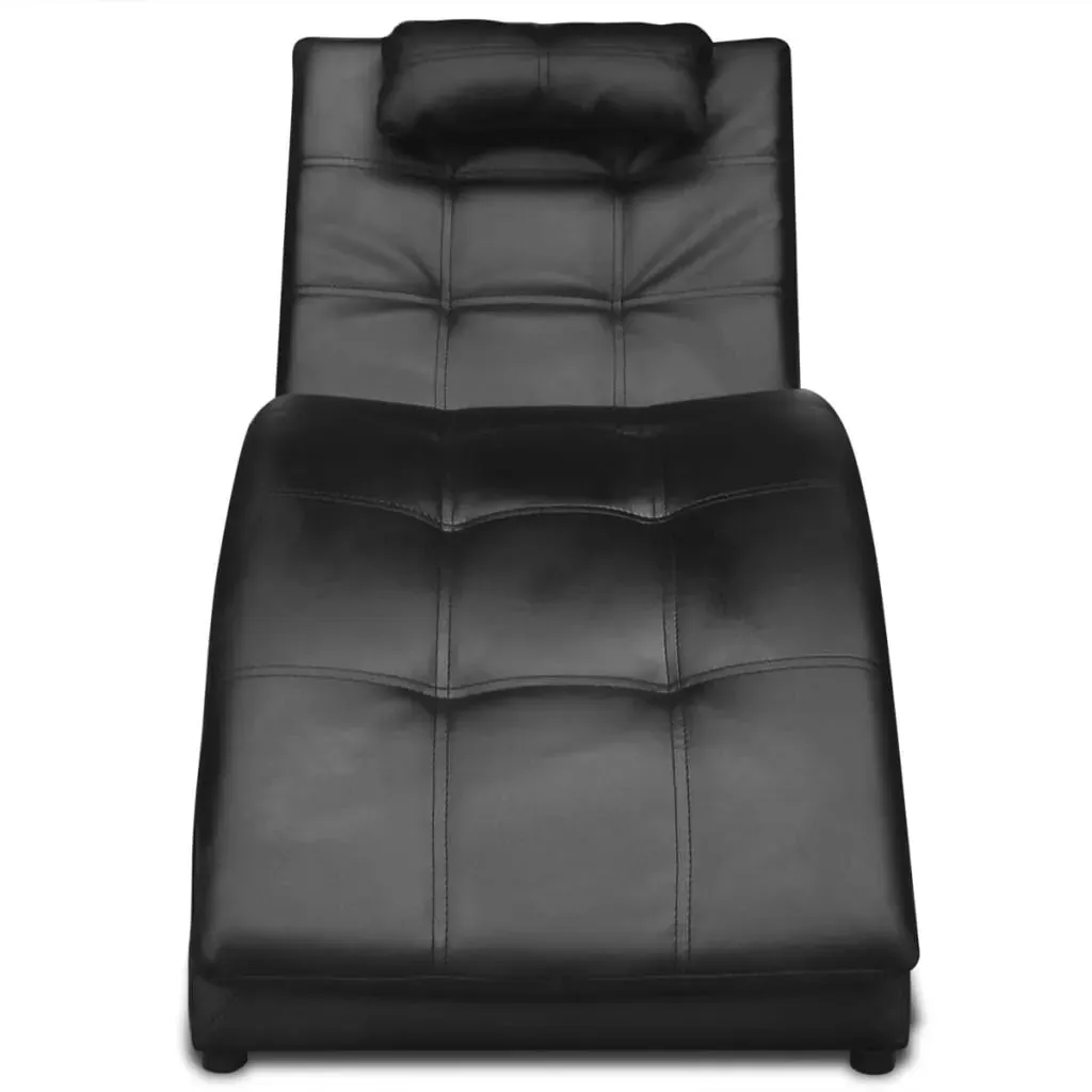 Chaise Longue with Pillow Faux Leather Price