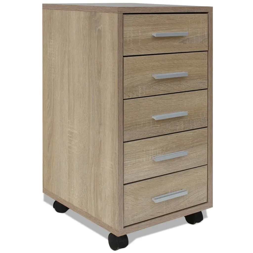 Office Drawer Unit with Castors 5 Drawers Price