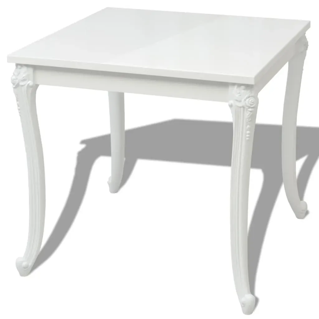 Dining Table High Gloss White Price