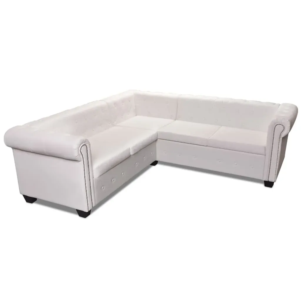 Kallora Chesterfield Corner Sofa 5-Seater Artificial Leather Price