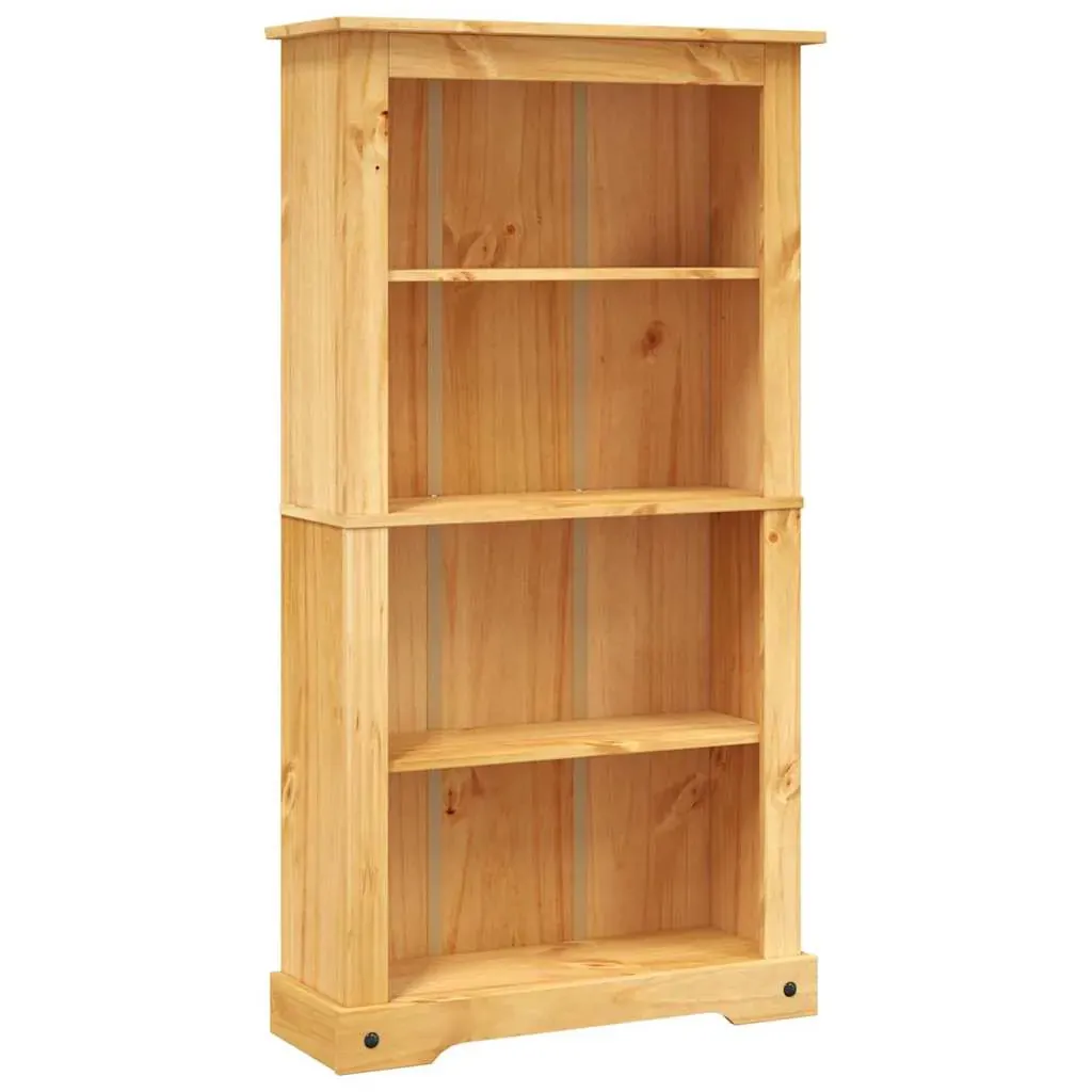 4-Tier Bookcase Mexican Pine Corona Range 81x29x150 cm Price