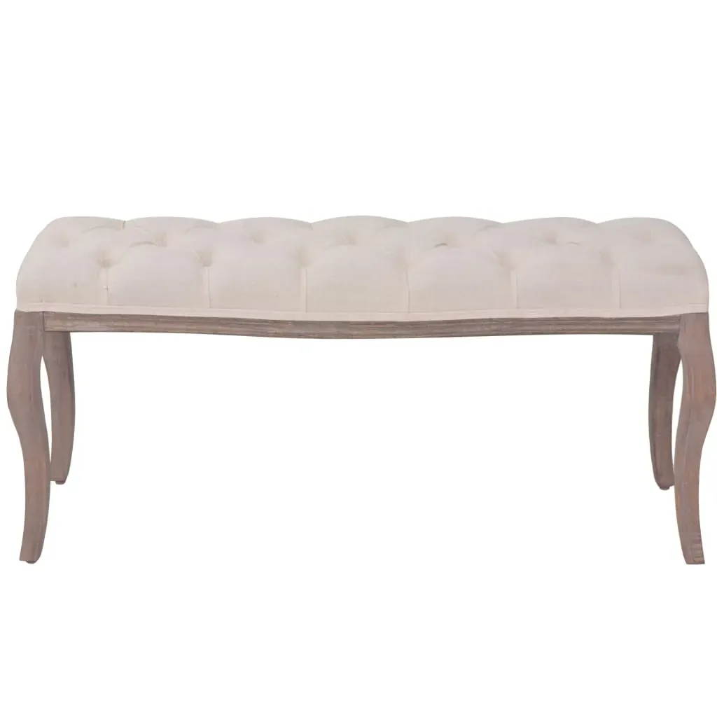 Bench Linen Solid Wood 110x38x48 cm Price