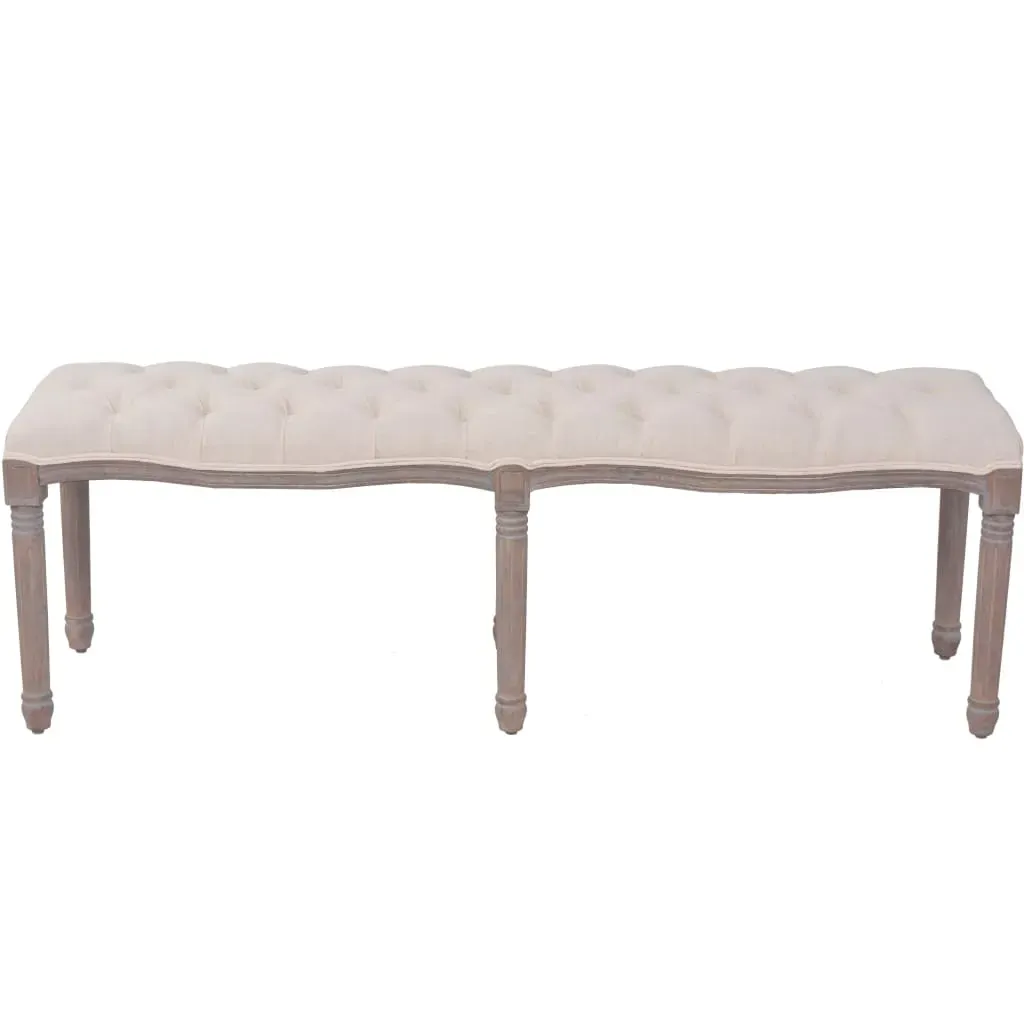 Bench Linen Solid Wood 150x40x48 cm Price