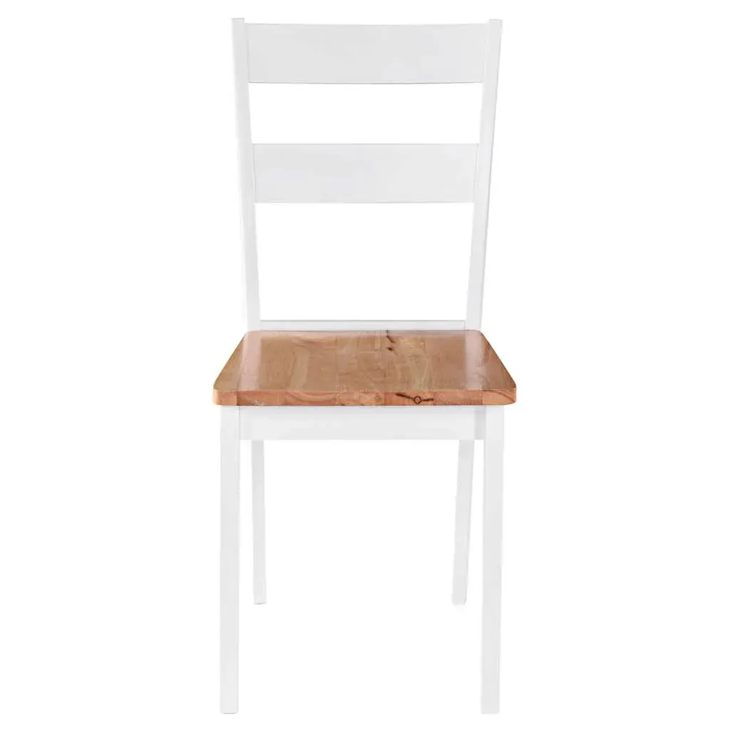 Dining Chairs White Solid Rubber Wood Price