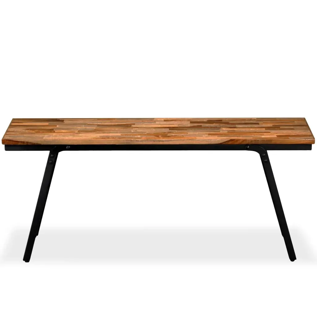 Bench Reclaimed Teak and Steel 110x35x45 cm Price