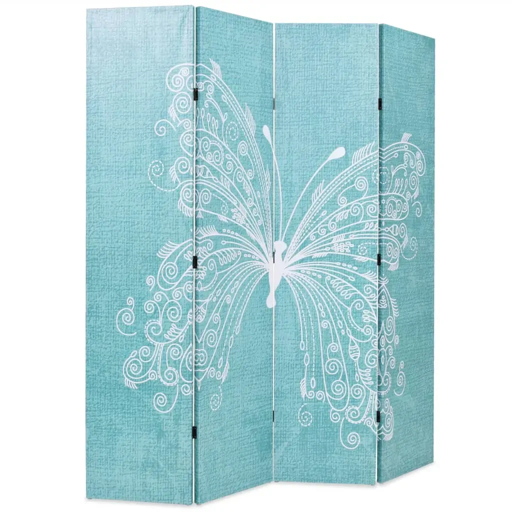 Stratton Folding Room Divider Butterfly Blue Price