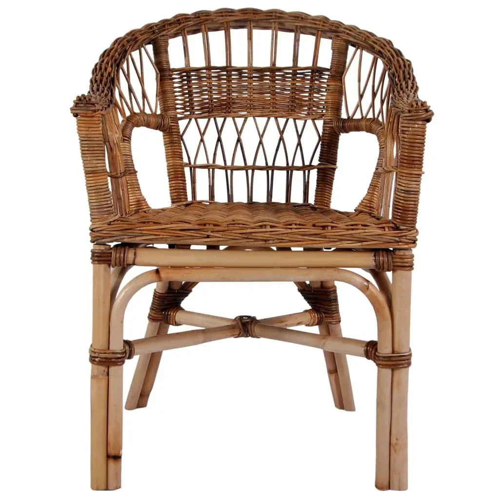Outdoor Chair Natural Rattan Brown Price