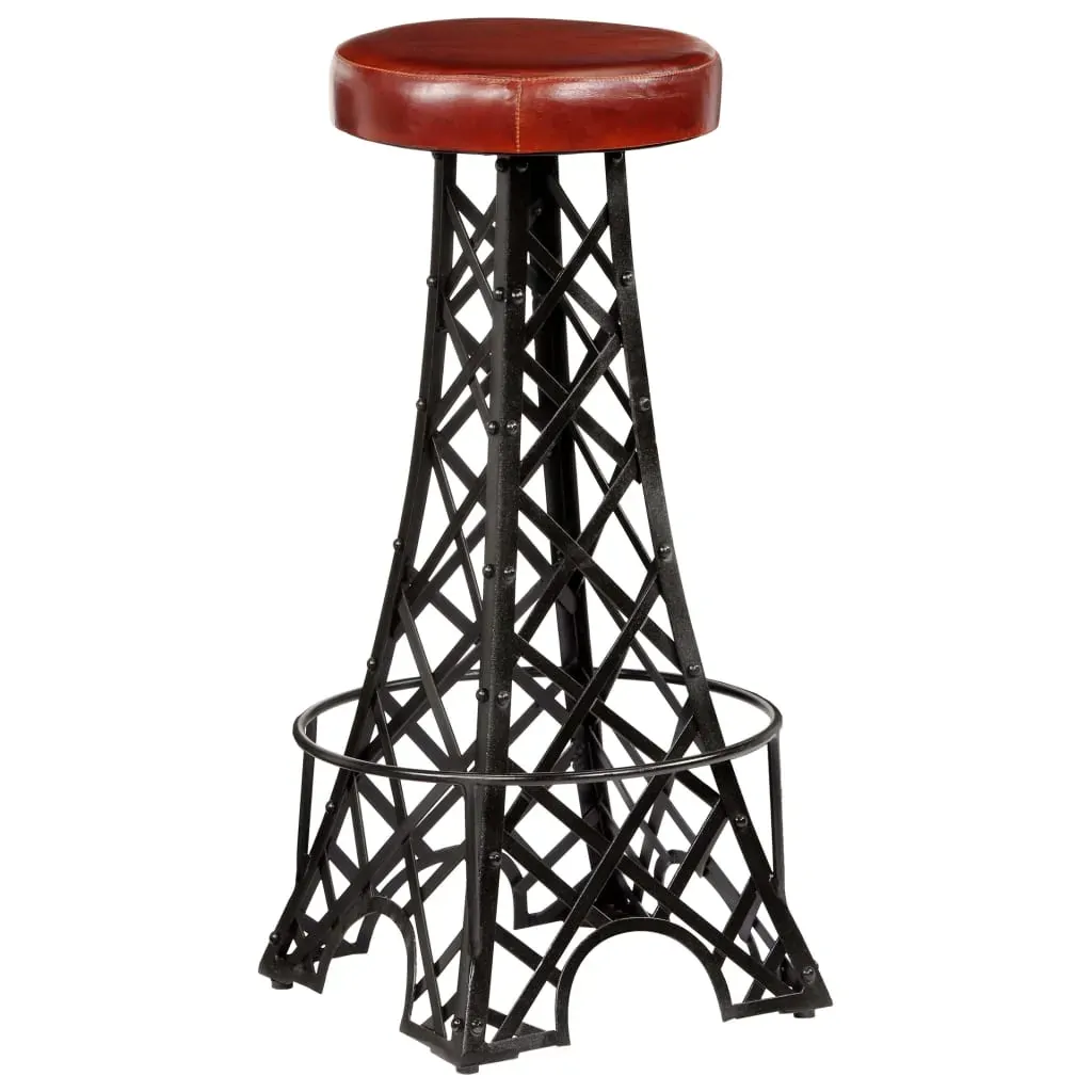 Bar Stools 2 pcs Real Leather Price