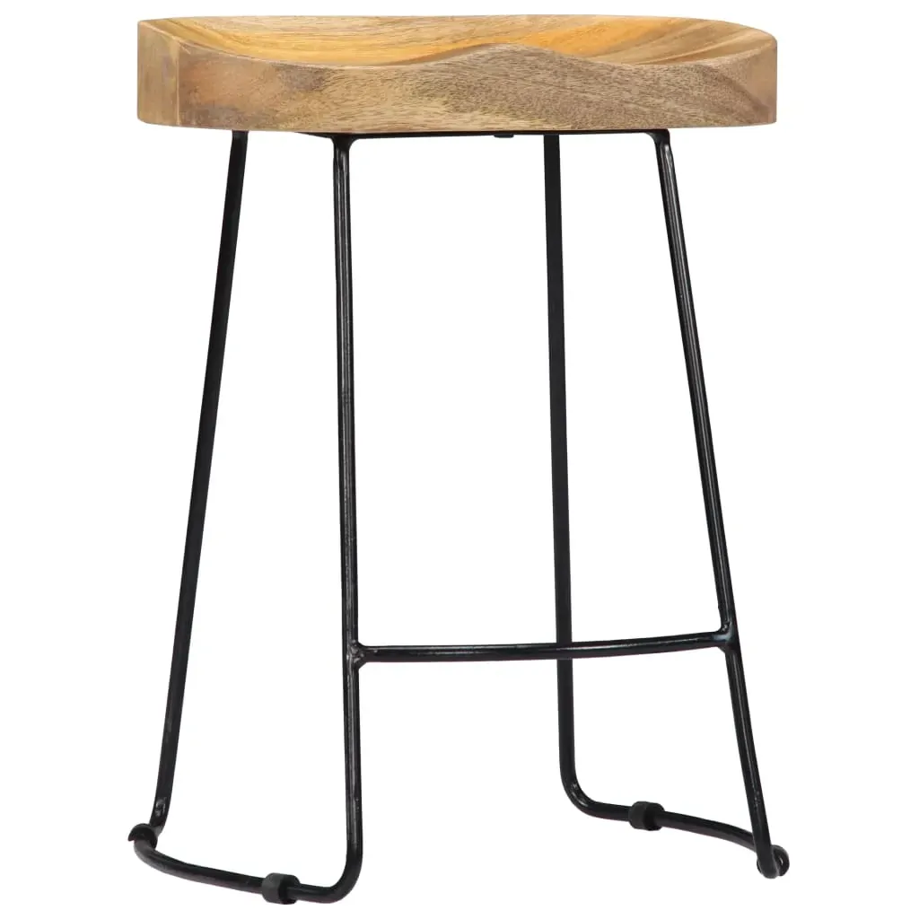Gavin Bar Stools 2 pcs Solid Mango Wood Price