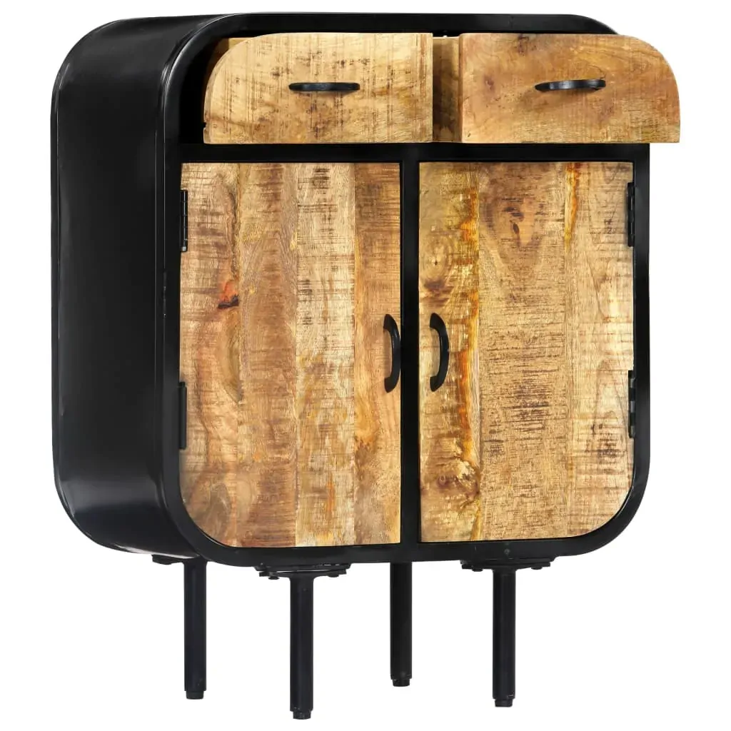 Sideboard 60x30x75 cm Solid Mango Wood and Iron Price