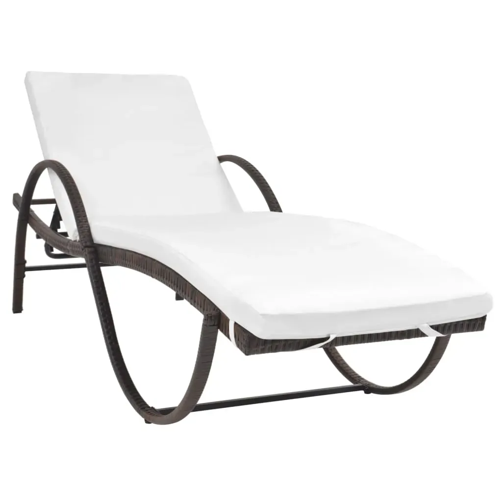 Sun Loungers 2 pcs with Table Poly Rattan Price