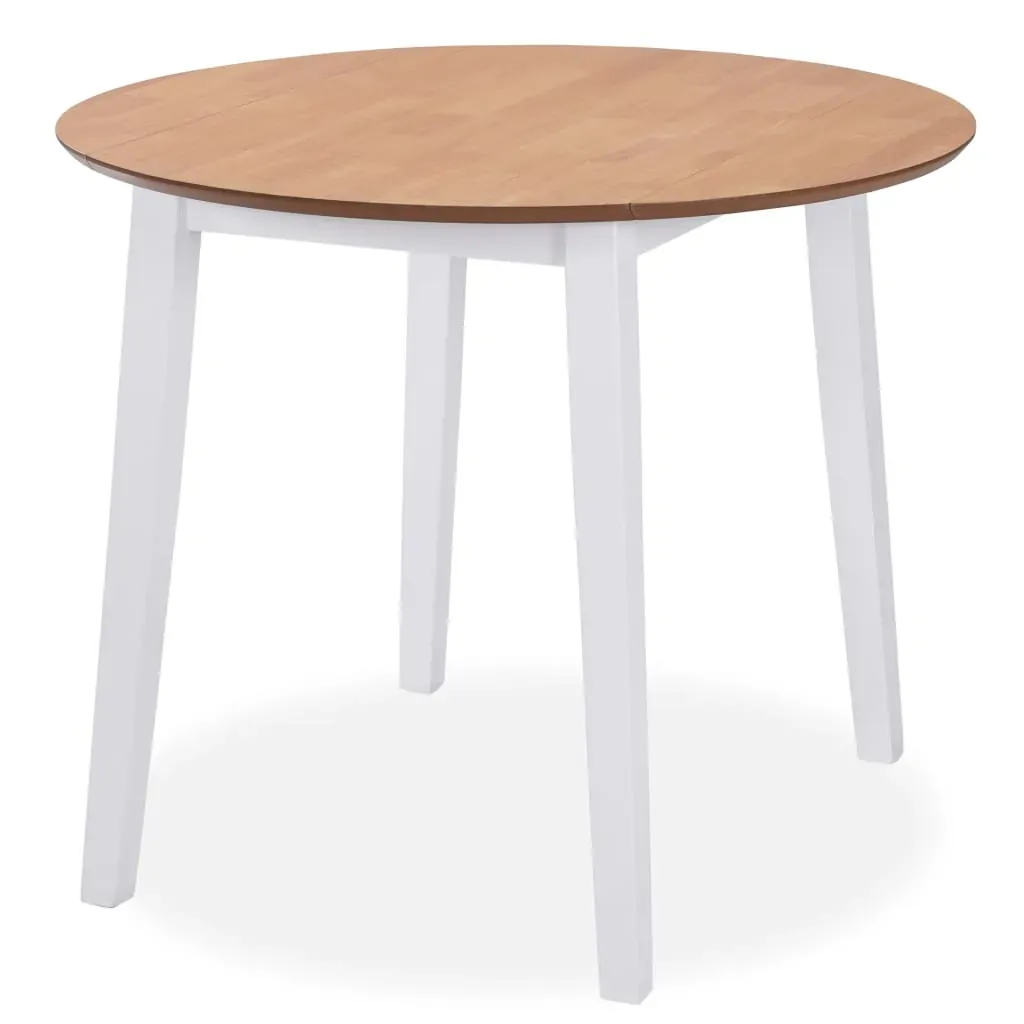 Dining Set MDF and Rubberwood White Price