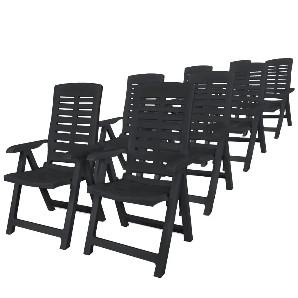 Outdoor Dining Set Plastic Anthracite Price