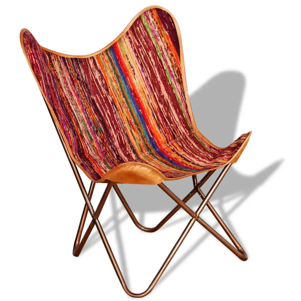 Butterfly Chairs Multicolour Chindi Fabric Price