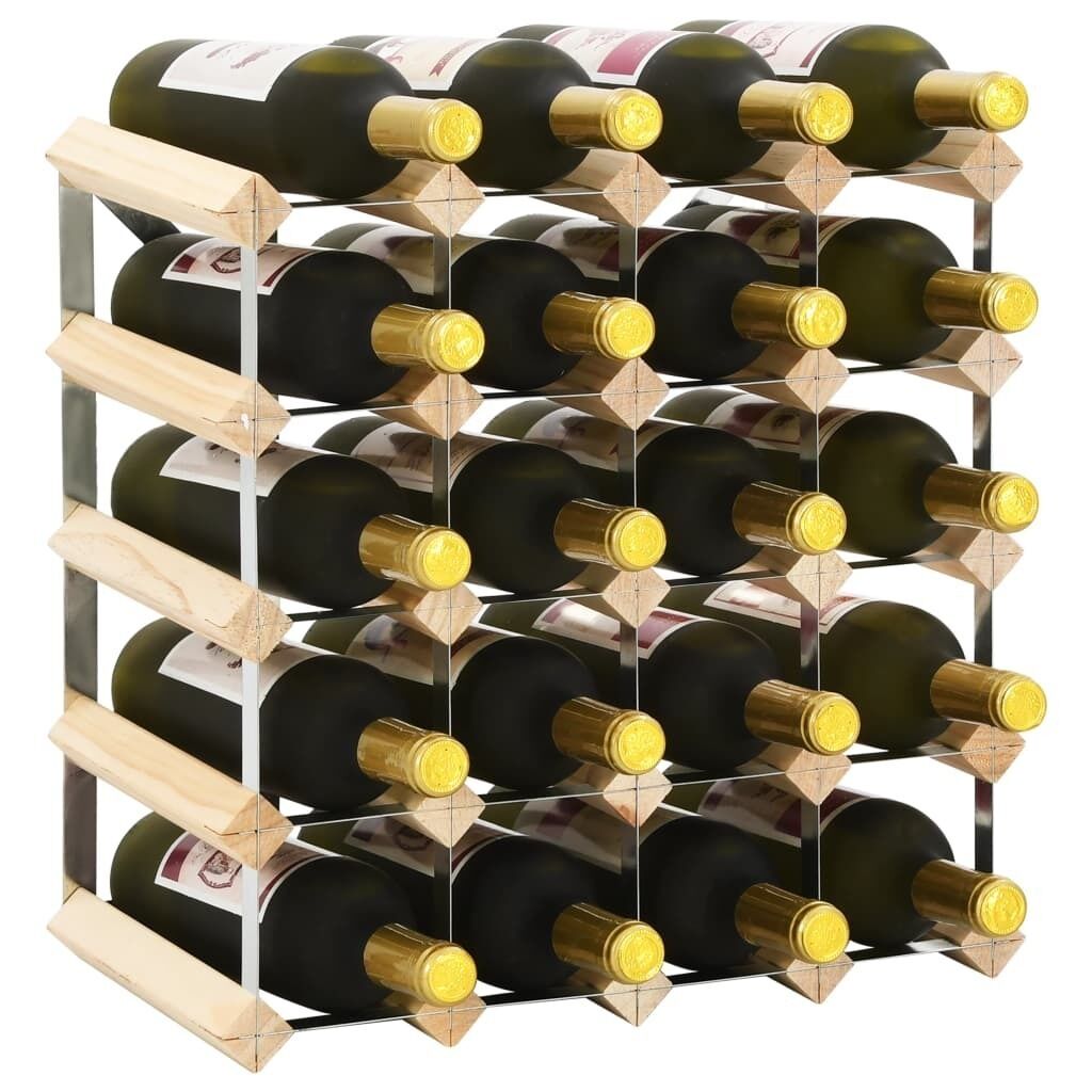 Wine Rack for Bottles Solid Pinewood Price