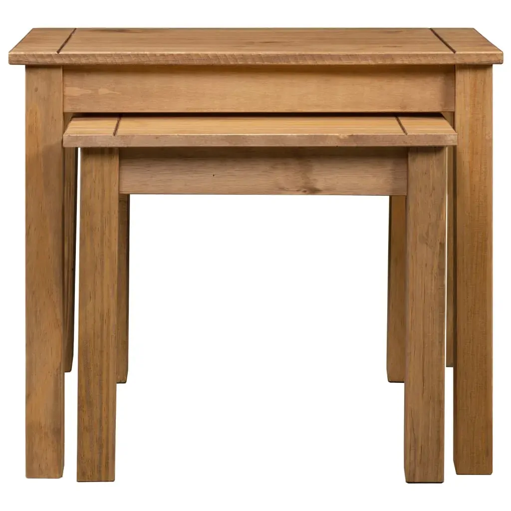 Nesting Tables 2 pcs Solid Pine Wood Panama Range Price