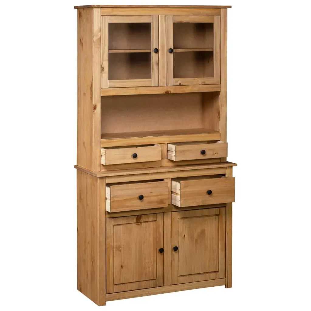 Highboard 93x40.5x180 cm Solid Pine Panama Range Price