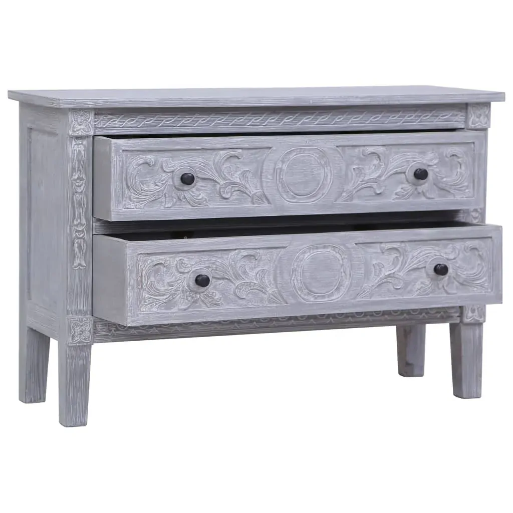 Sideboard with 2 Drawers 90x30x60 cm Solid Mahogany Wood Price